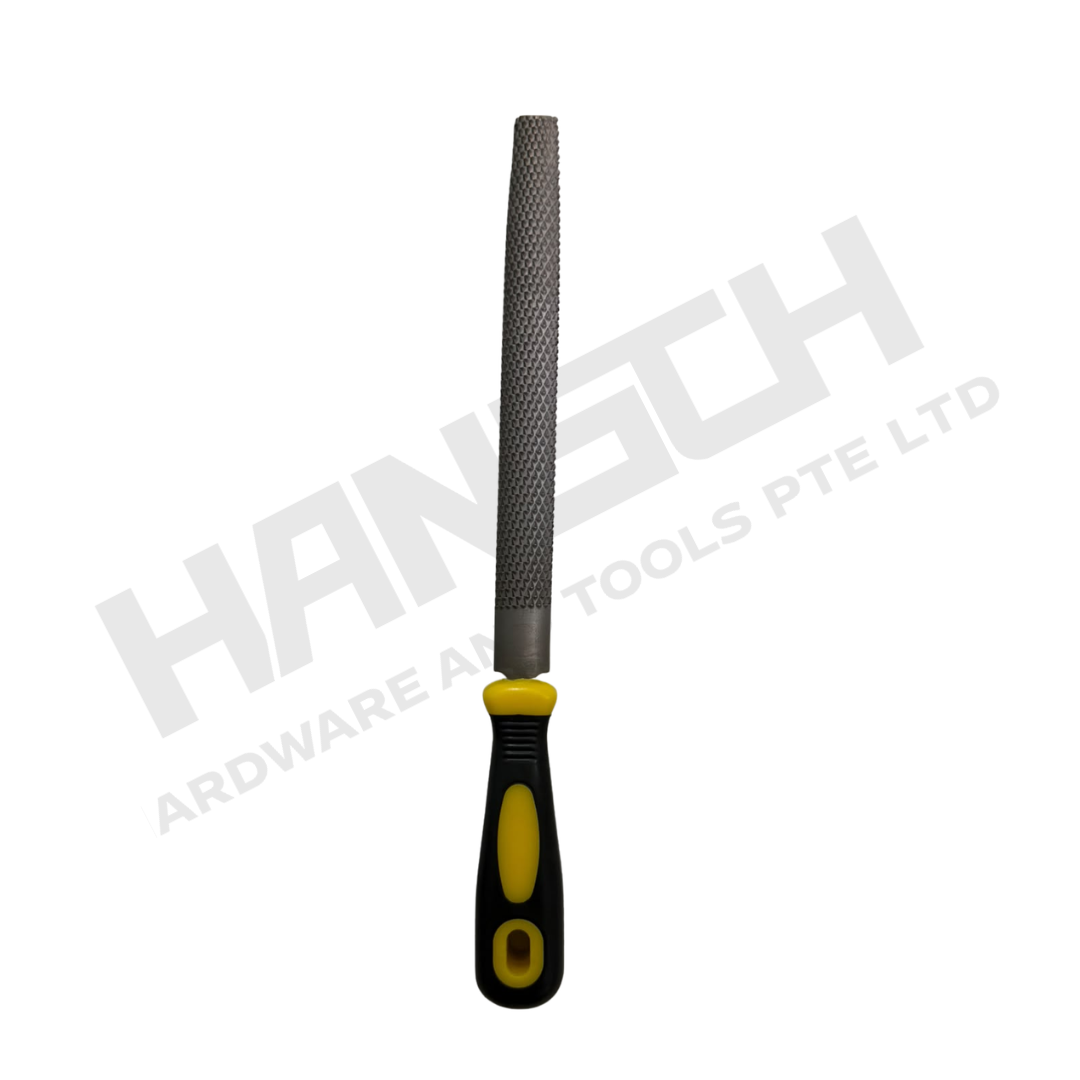 High Carbon Steel Flat Hand File 8" 200mm Double Cut Second Cut Metal Filing Tool with Handle 高碳钢双纹中齿平锉刀