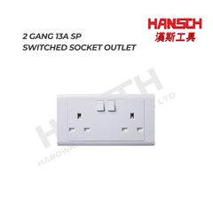Honeywell R2747WHI R-Series 2 Gang 13A SP Switched Socket Outlet 两位单极带开关插座