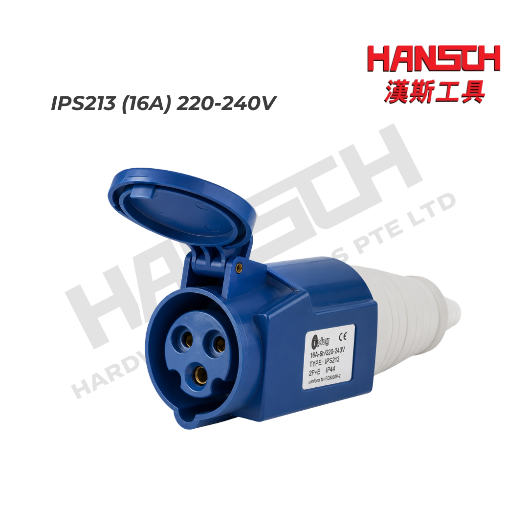 I.Plug IPS213 16A 220-240V Industrial Cable Socket Connector 工业电缆母插座连接器