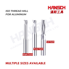 ZZBD-CT Solid Carbide UN Thread Mill –Single Tooth / 3 Teeth / Full Teeth Thread Milling Cutter for Precision CNC Thread Machining (单牙/三牙/全牙 公制螺纹刀)