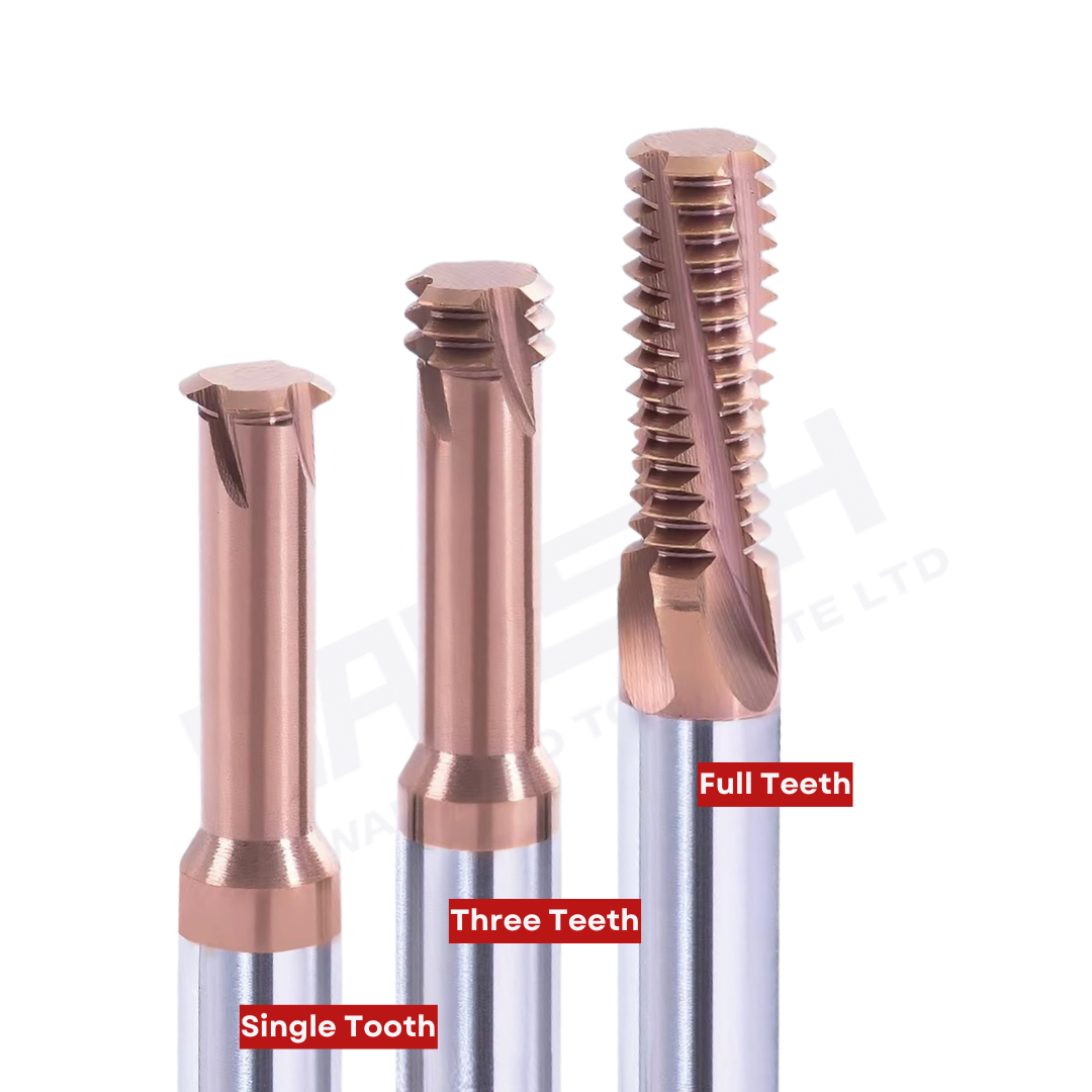 ZZBD-CT Solid Carbide ISO Metric Thread Mill for Steel | Single-Tooth, 3-Tooth & Full Profile Thread Milling Cutter (公制钢用螺纹刀)
