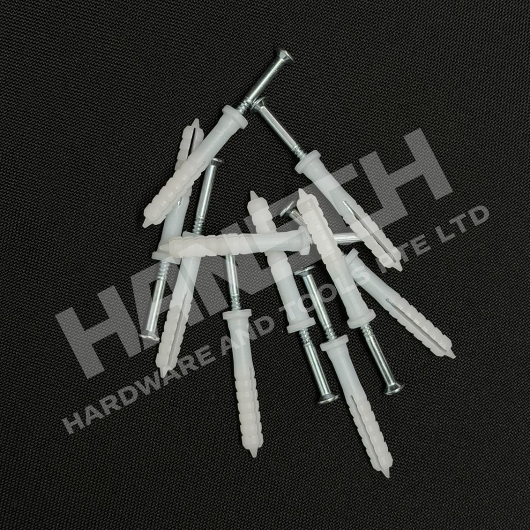 Impact Anchor with Steel Nail | Hammer-In Wall Plug Fastener 敲击式膨胀锚栓配钢钉
