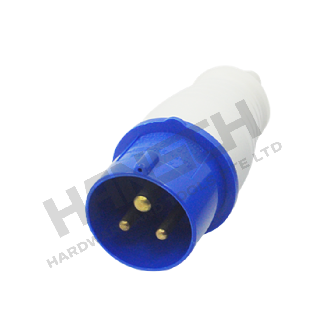 Industrial 16A 3-Pin Weatherproof Plug  220–250V Type 013 IP44 工业级三芯插头