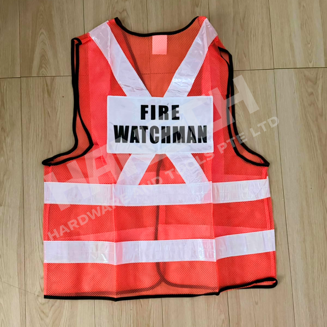 PPE Industrial Worksite Safety Vest with Printed Job Role 高可视反光网布安全背心