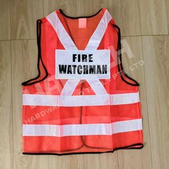 PPE Industrial Worksite Safety Vest with Printed Job Role 高可视反光网布安全背心