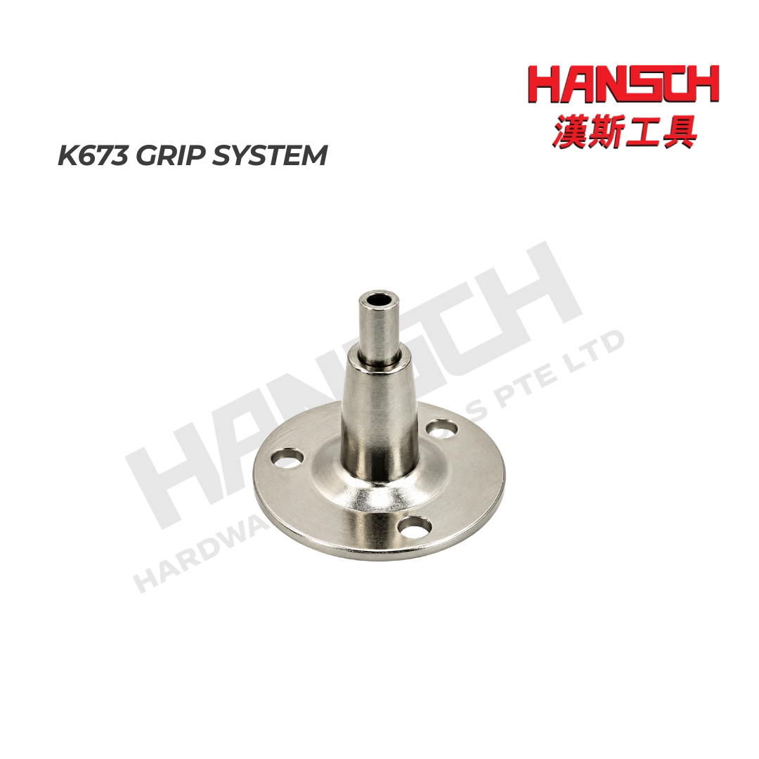 K673 Grip System DH-13.5.1 Iron Nickel Finish | Industrial Furniture Grip Fitting 工业夹持系统  铁制安装底座
