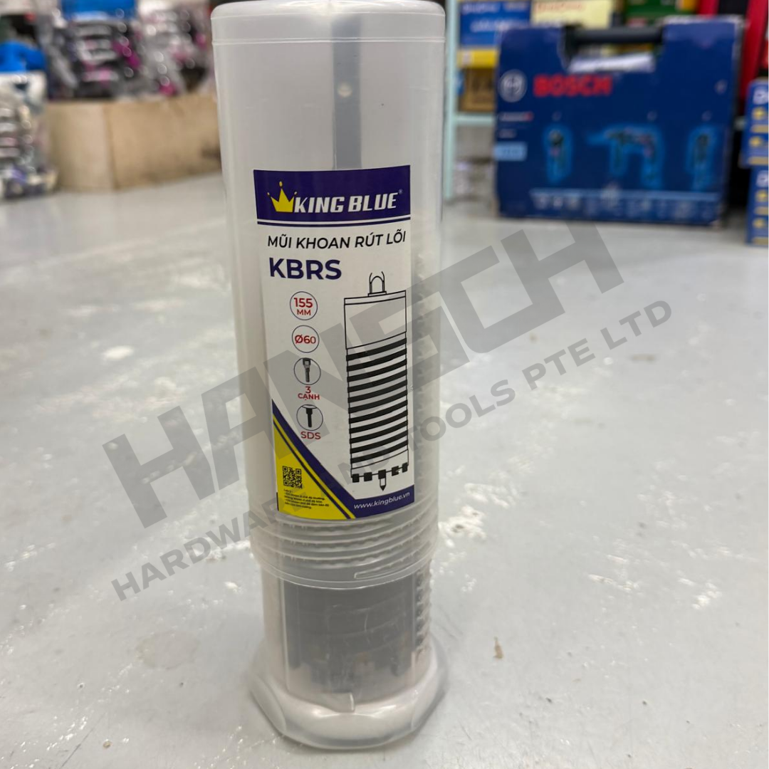 KING BLUE KBRS 60mm x 155mm SDS Core Drill Bit 空心取芯钻头