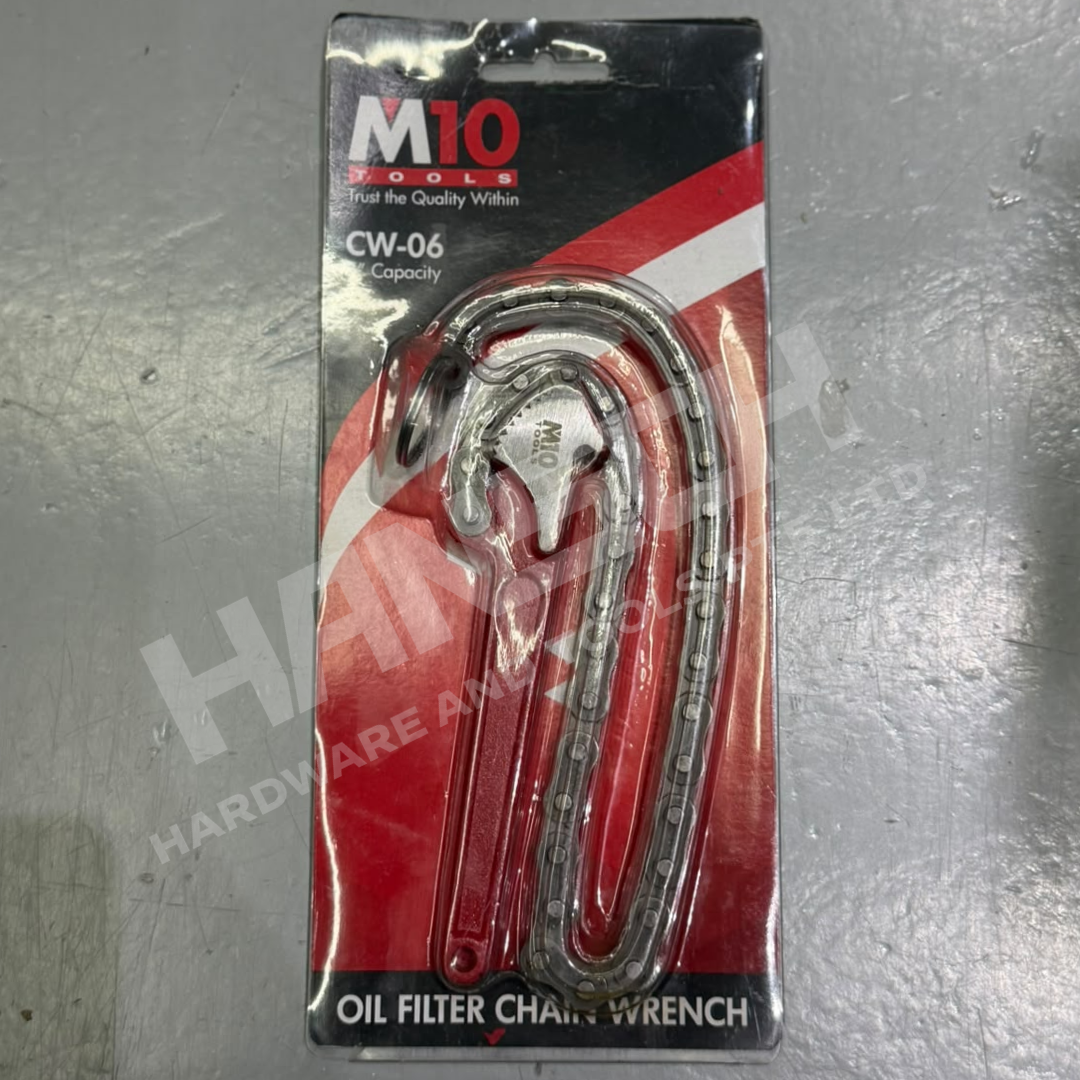 M10 Oil Filter Chain Wrench 5" Capacity (CW-06) Adjustable Chain Type Oil Filter Removal Tool 机油滤清器链条扳手