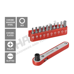 M10 Ratchet Screwdriver Set RS10 棘轮螺丝刀套装