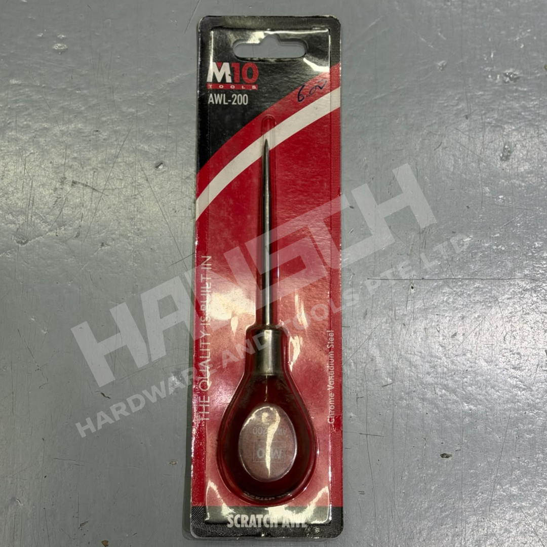 M10 Tools AWL-200 Scratch Awl Wooden Handle 木柄划针锥（划线定位工具）