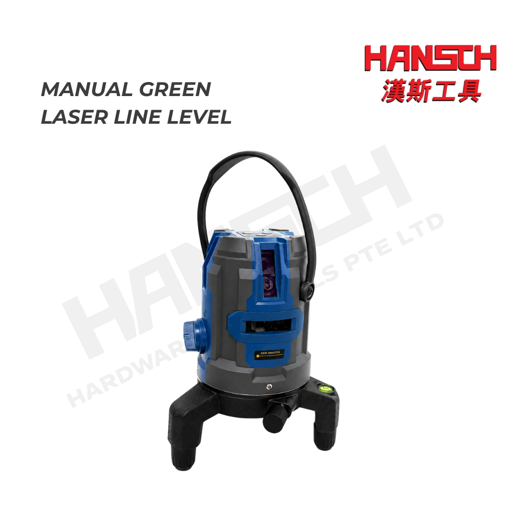 Green Laser Line Level (M6411S) Professional Self-Levelling Laser Instrument with Calibration Certificate 手动款绿光激光水平仪