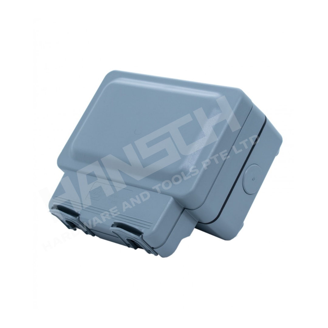 MK K56482GRY Masterseal Plus Dual Pole 2 Gang 13A Switched Socket 双极带开关防水插座