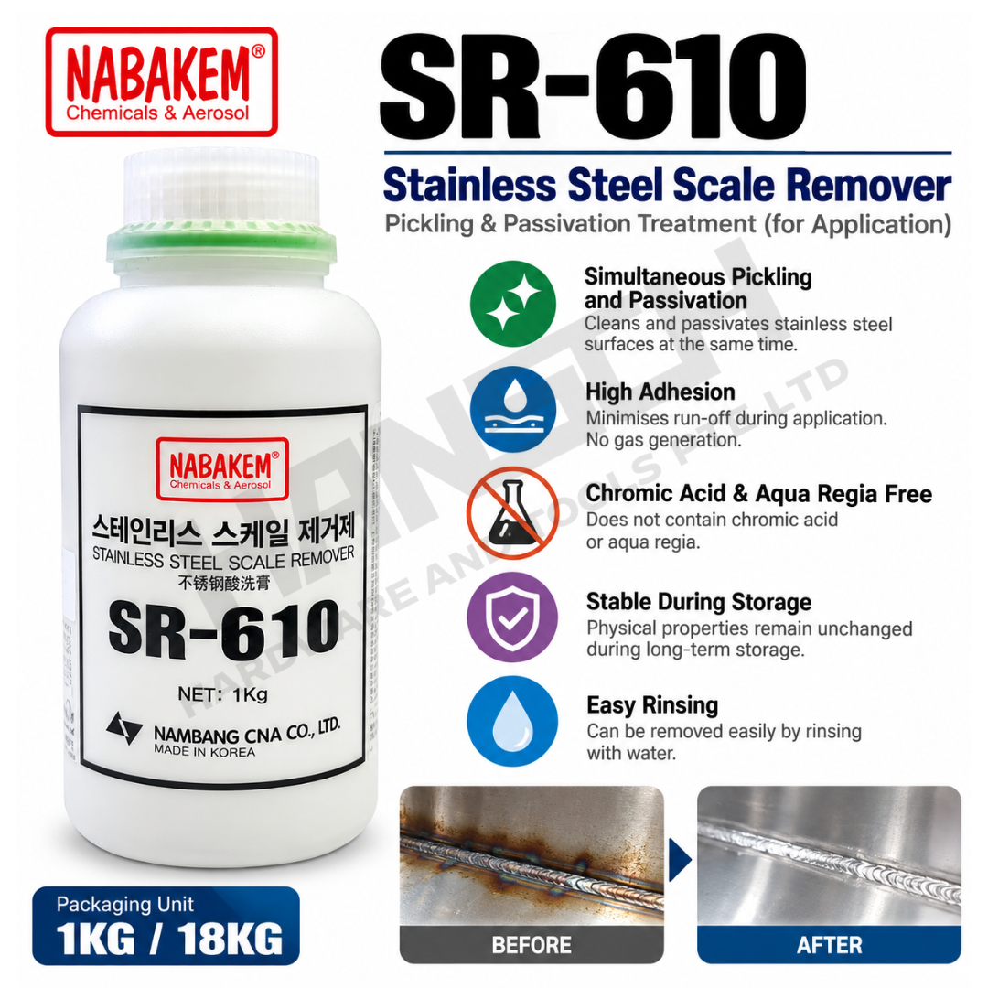 NABAKEM SR-610 Stainless Steel Scale Remover – Industrial Cleaning Solution 1KG 不锈钢酸洗钝化剂