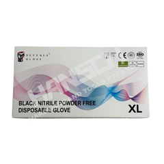 Black Nitrile Powder-Free Disposable Gloves – Non-Sterile Single Use 一次性防护手套