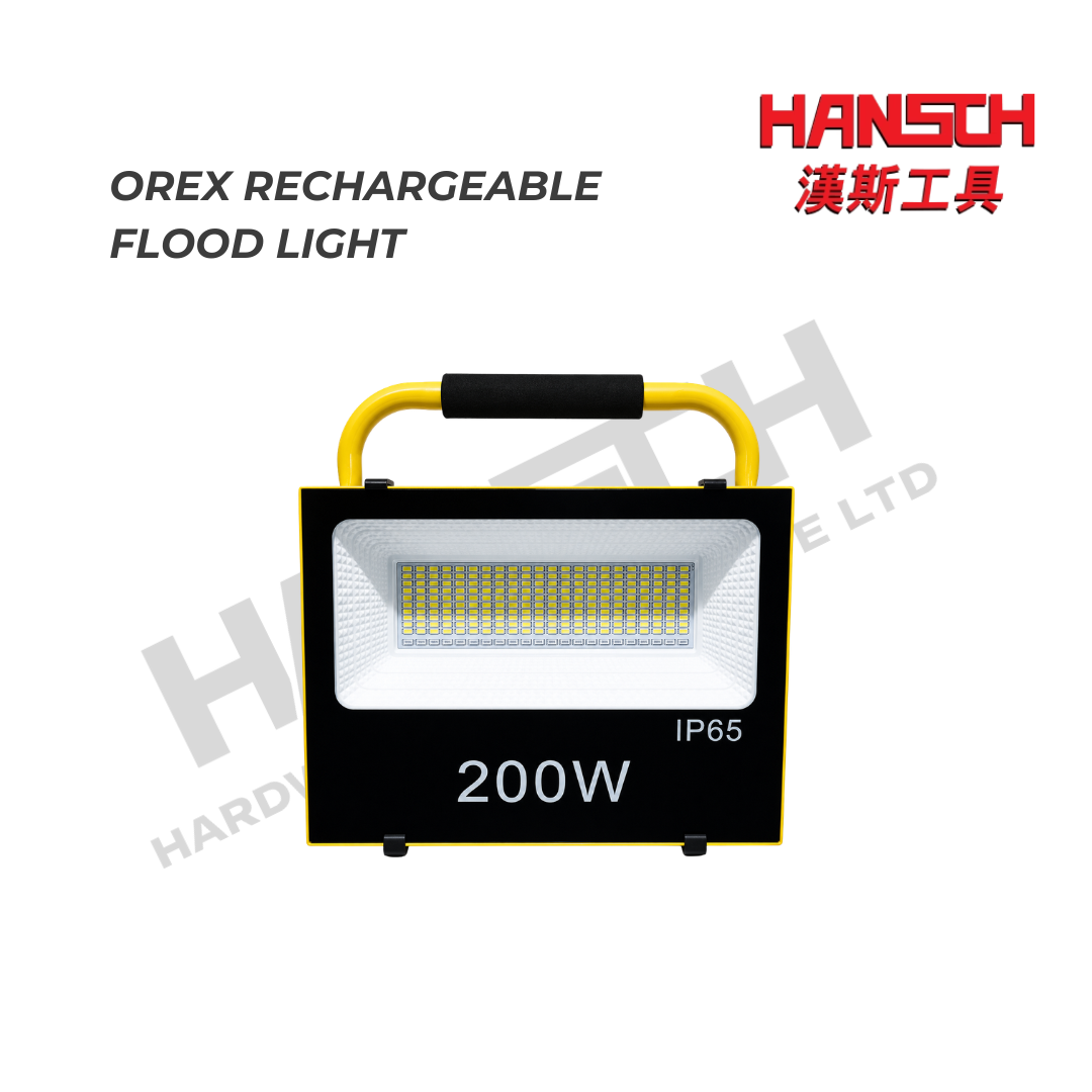 OREX IP65 Rechargeable LED Flood Light Portable Industrial Work Light 充电式LED工业泛光灯 便携式工程工作灯