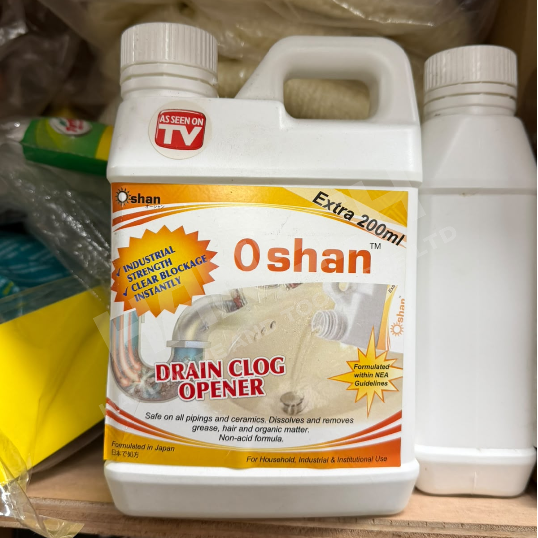 Oshan Drain Clog Opener 1000ml – Industrial Strength Drain & Pipe Cleaner for Fast Blockage Removal 清除堵塞排水管清洁剂