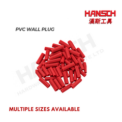 PVC Wall Plug 6 x 25mm (Multiple Sizes Avaialable) 塑料墙塞 / 膨胀胶塞 - 多种尺寸可选