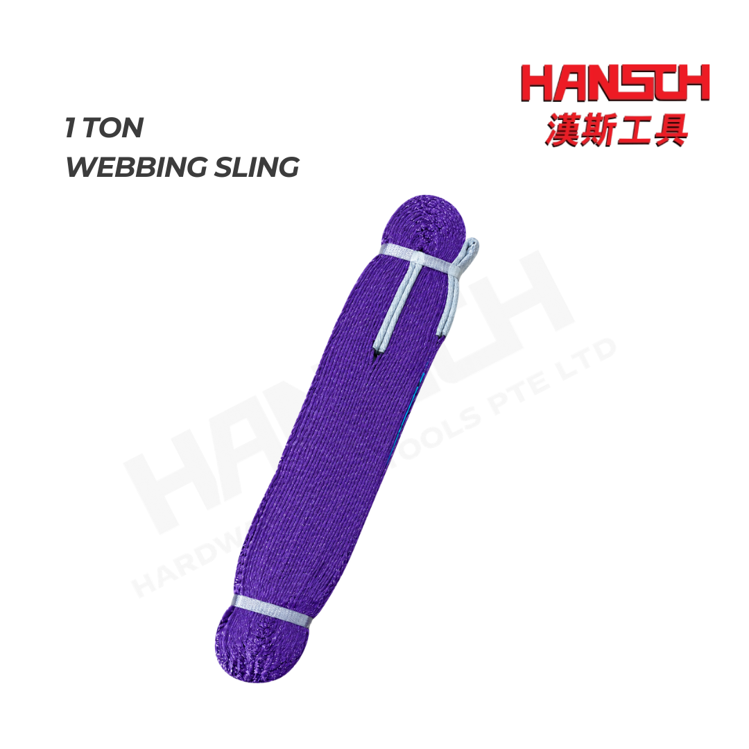 Polyester Flat Webbing Lifting Sling 1,000kg × 8m Double-Ply Eye-to-Eye Sling 平吊装带