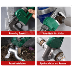 Wynn's Heavy Duty American Pattern Pipe Wrench – Industrial Cast Steel Adjustable Plumbing & Pipe Fitting Wrench (美式重型管子钳_