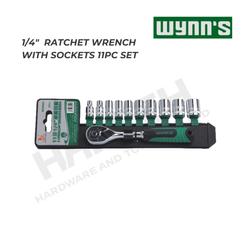 Wynn’s 1/4" Drive Metric Socket & Quick Release Ratchet Wrench 11PCS Set (W0688C) 公制套筒快速棘轮扳手组  工具套装