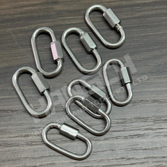 Quick Link for Chain Shackle Stainless Steel 钢制椭圆形螺纹快速连接扣 / 链条连接环 - 多种尺寸可选