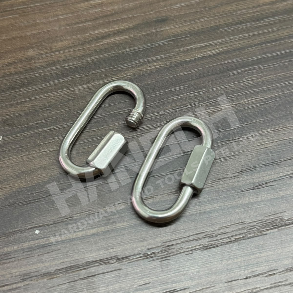 Quick Link for Chain Shackle Stainless Steel 钢制椭圆形螺纹快速连接扣 / 链条连接环 - 多种尺寸可选