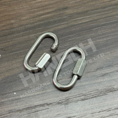 Quick Link for Chain Shackle Stainless Steel 钢制椭圆形螺纹快速连接扣 / 链条连接环 - 多种尺寸可选