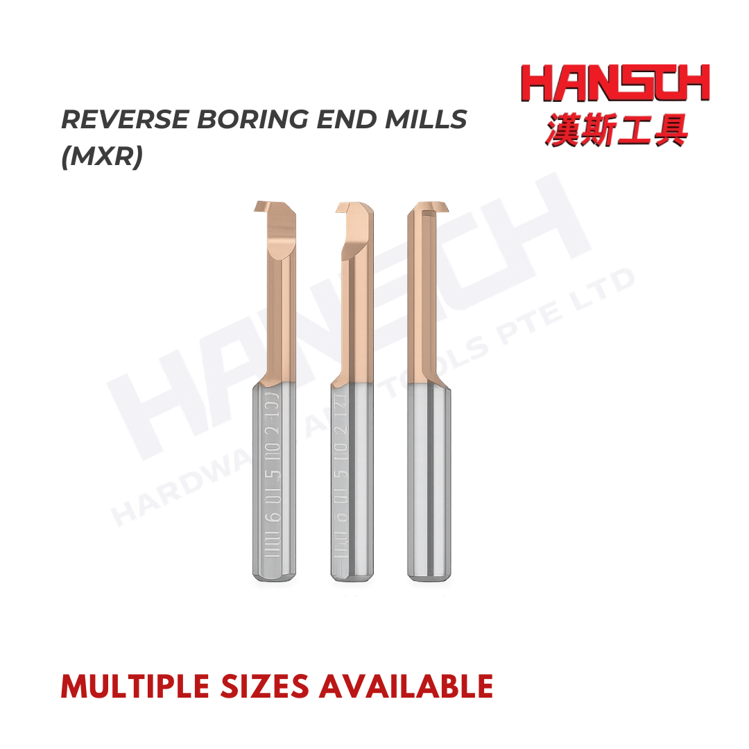 ZZBD-CT MXR Micro Reverse Boring End Mill | Solid Carbide Internal Back Boring Cutter  (内孔微型反向背镗刀 - MXR)