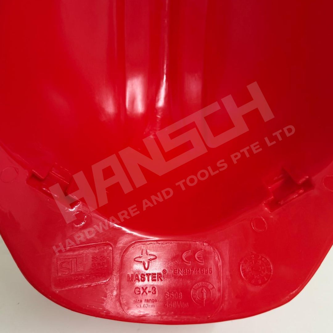 MASTER GX-3 Safety Helmet Shell Industrial Safety Helmet Shell – Red  红色工业安全帽外壳