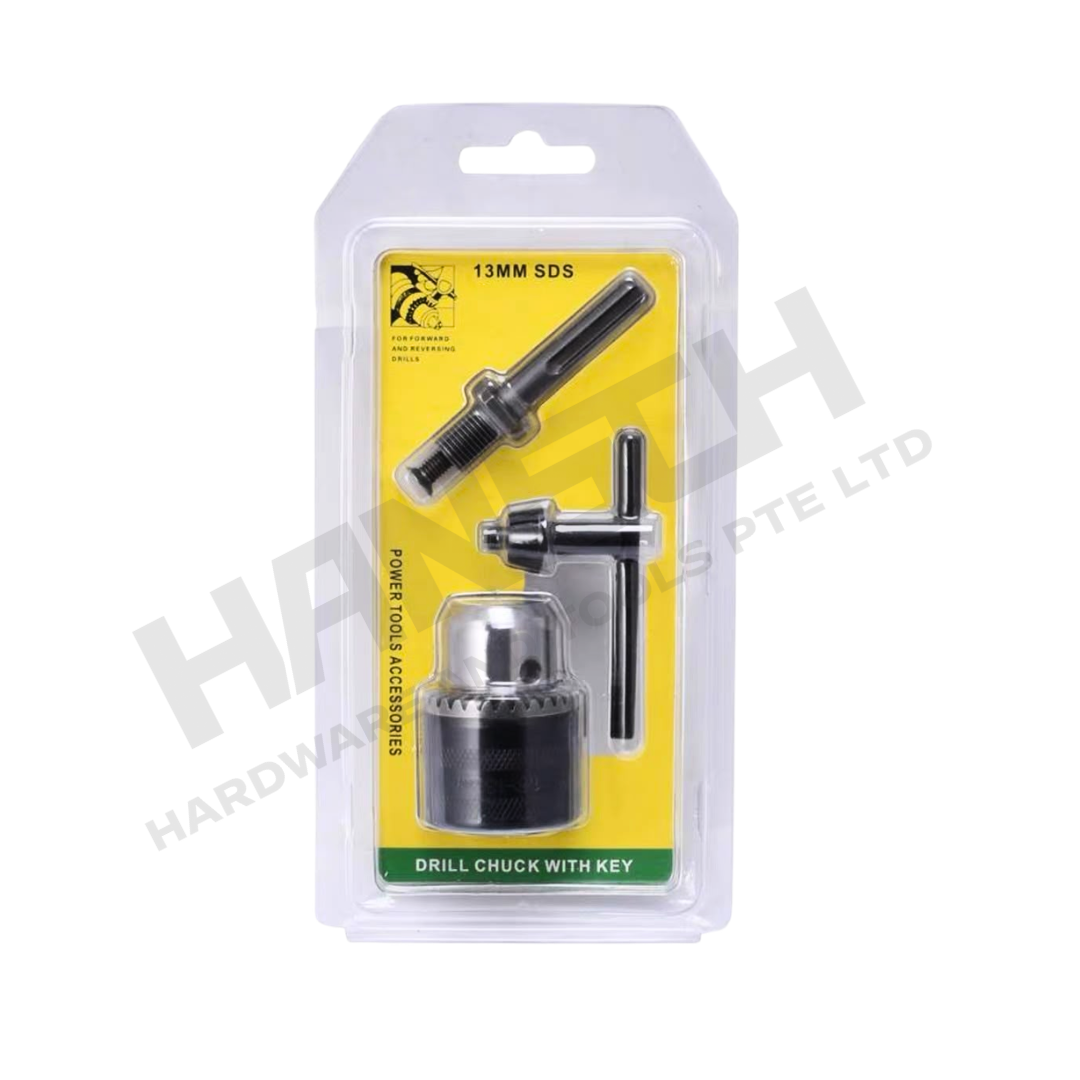 SDS Rotary Hammer Drill to Drill Chuck Adapter Set 1.5–13mm – 13mm Keyed Chuck with SDS Adapter & Chuck Key SDS电锤转换套装