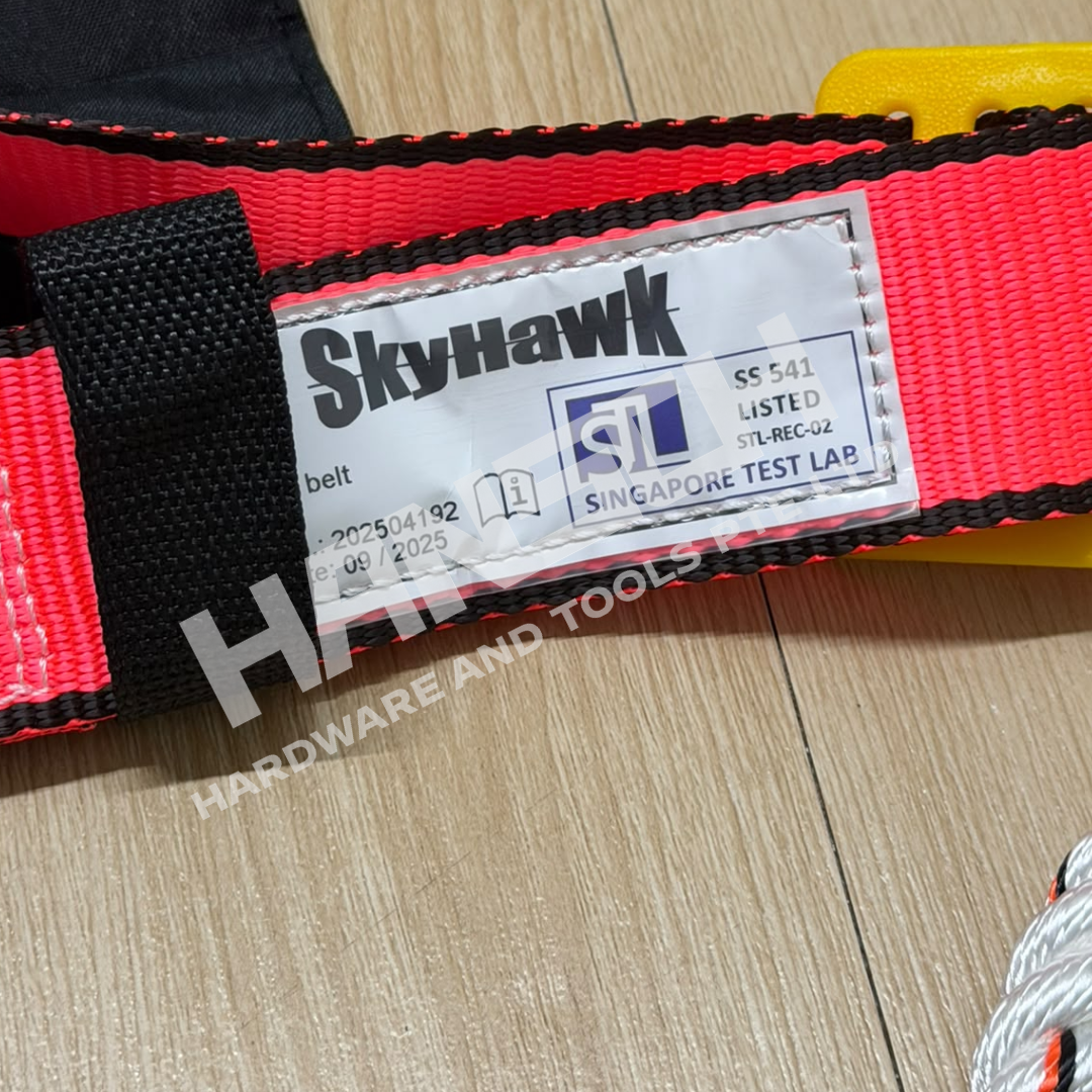 SkyHawk SK07 Restraint Belt with Rope Lanyard Hook Work at Height Safety Belt 高空作业限位安全带