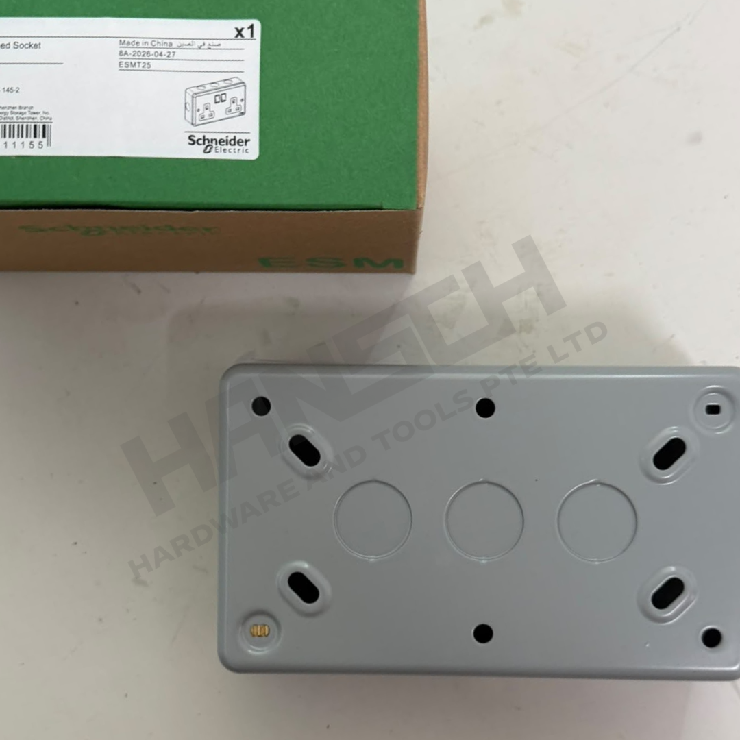 Schneider Electric ESMT25 – 13A 2 Gang Switched Socket 双联带开关明装插座