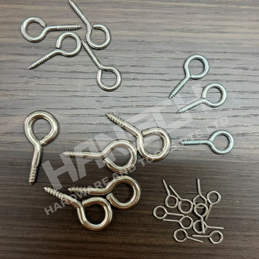 Screw Eye Hook Various Sizes 羊眼圈螺丝 - 多种尺寸可选