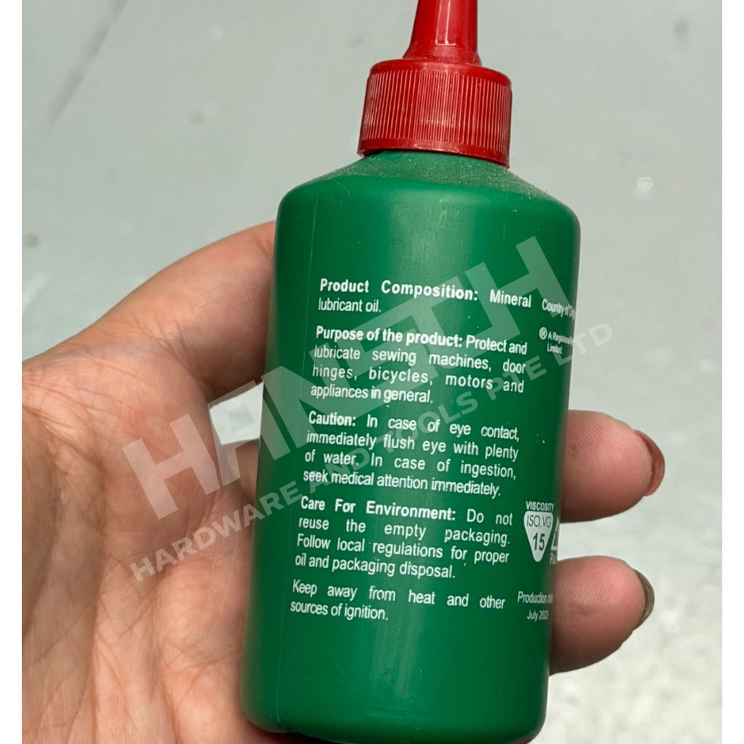 SINGER All-Purpose Lubricating Oil 80ml – Multi-Purpose Mineral Oil for Sewing Machines, Hinges, Bicycles & Motors 多用途润滑油