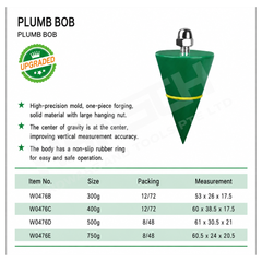 Wynn’s Solid Cone Pendant Construction Site Hanging Hammer Plumb Bob (W0476) 吊线坠