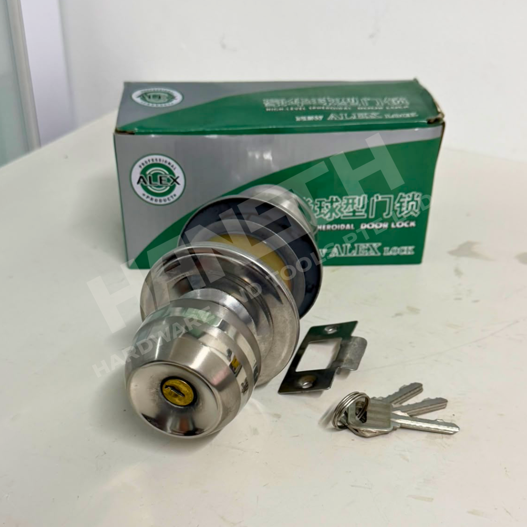 Spherical Doorknob Lock Set with Keys 圆球门把手锁