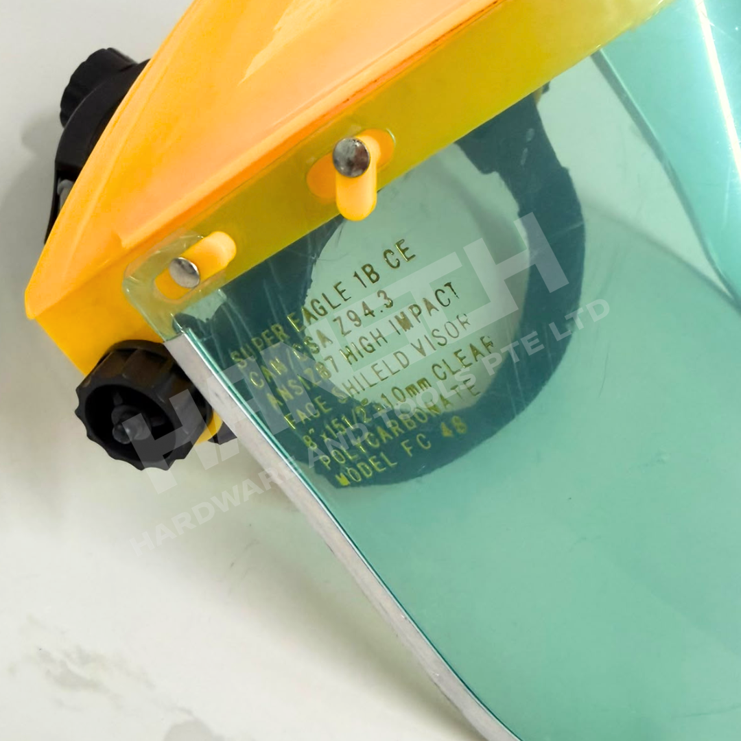 Super Eagle Industrial Safety Face Shield with Visor & Adjustable Headgear 工业防护面罩