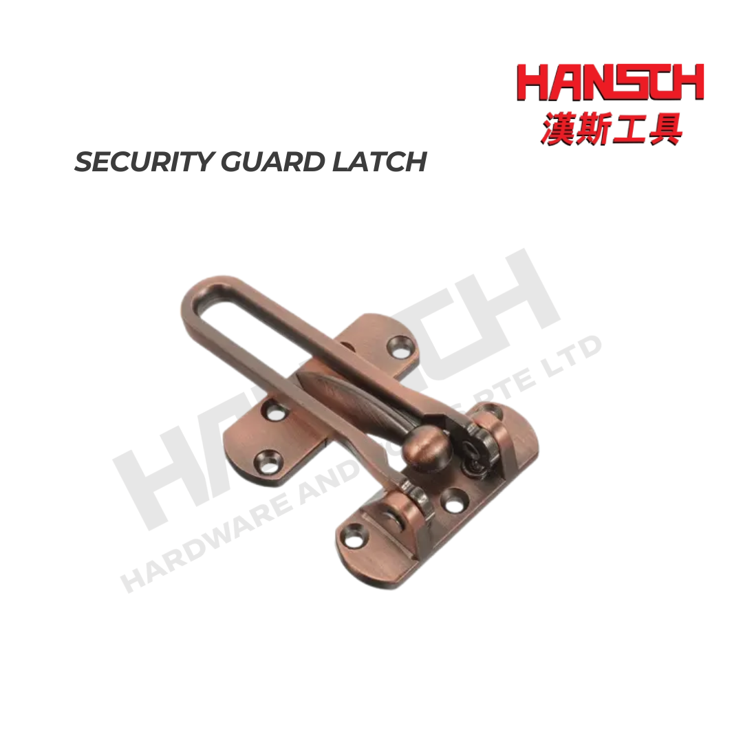 Swing Bar Door Security Guard Latch Safety Door Lock 摆臂式防盗门扣