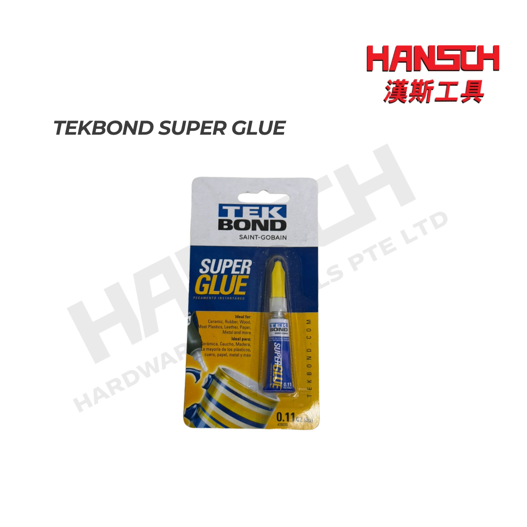 TEKBOND Super Glue Instant Adhesive 多用途瞬间强力胶水 |  快干万能胶