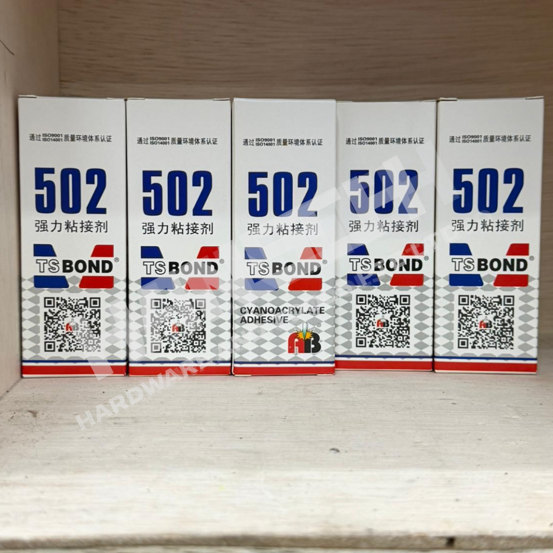 TS BOND 502 Cyanoacrylate Super Glue – Strong Instant Adhesive 强力瞬间粘合胶