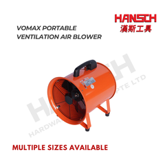 VOMAX Portable Ventilation Air Blower 8"–24" Industrial Exhaust Fan 工业便携式通风鼓风机 / 排风机