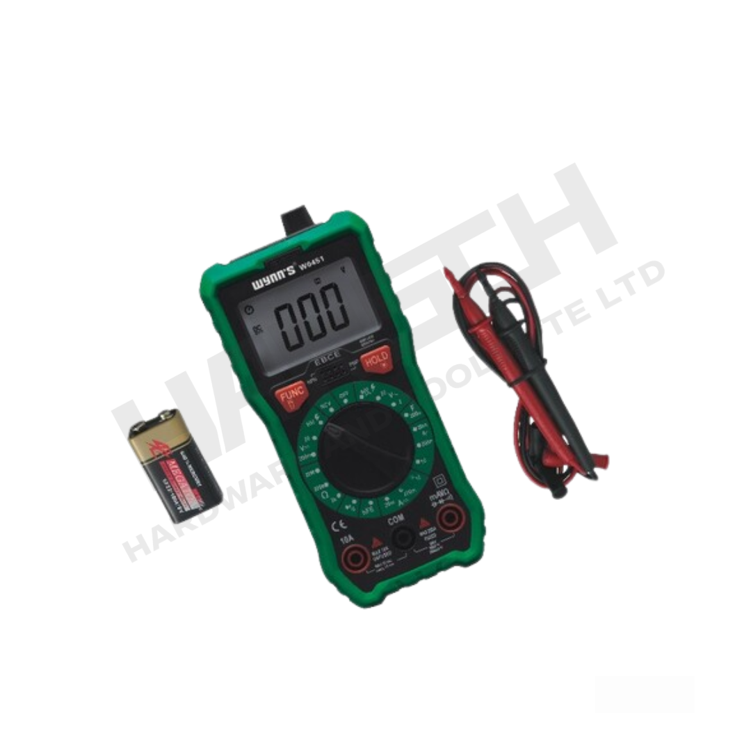 Wynn's Digital Multimeter W0451  with AC/DC Voltage, DC Current, Resistance & Diode Test Function 数显万用表