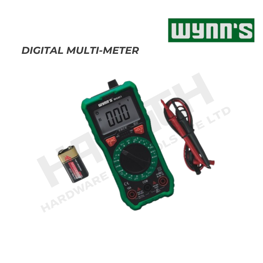 Wynn's Digital Multimeter W0451  with AC/DC Voltage, DC Current, Resistance & Diode Test Function 数显万用表