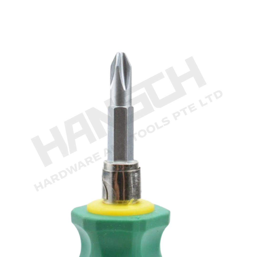 WYNNS Dual-Purpose Screwdriver (W0398Q) Interchangeable Phillips & Slotted Magnetic Tip (两用罗丝批)