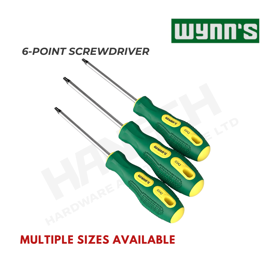 Wynn's Screwdriver 6-Point Security Torx with Magnetic Tip  梅花型 罗丝批