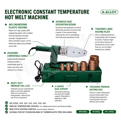 WYNN'S W4302  Electronic Constant Temperature Hot Melt Machine PIPE FUSION WELDER (电子恒温式热熔机)