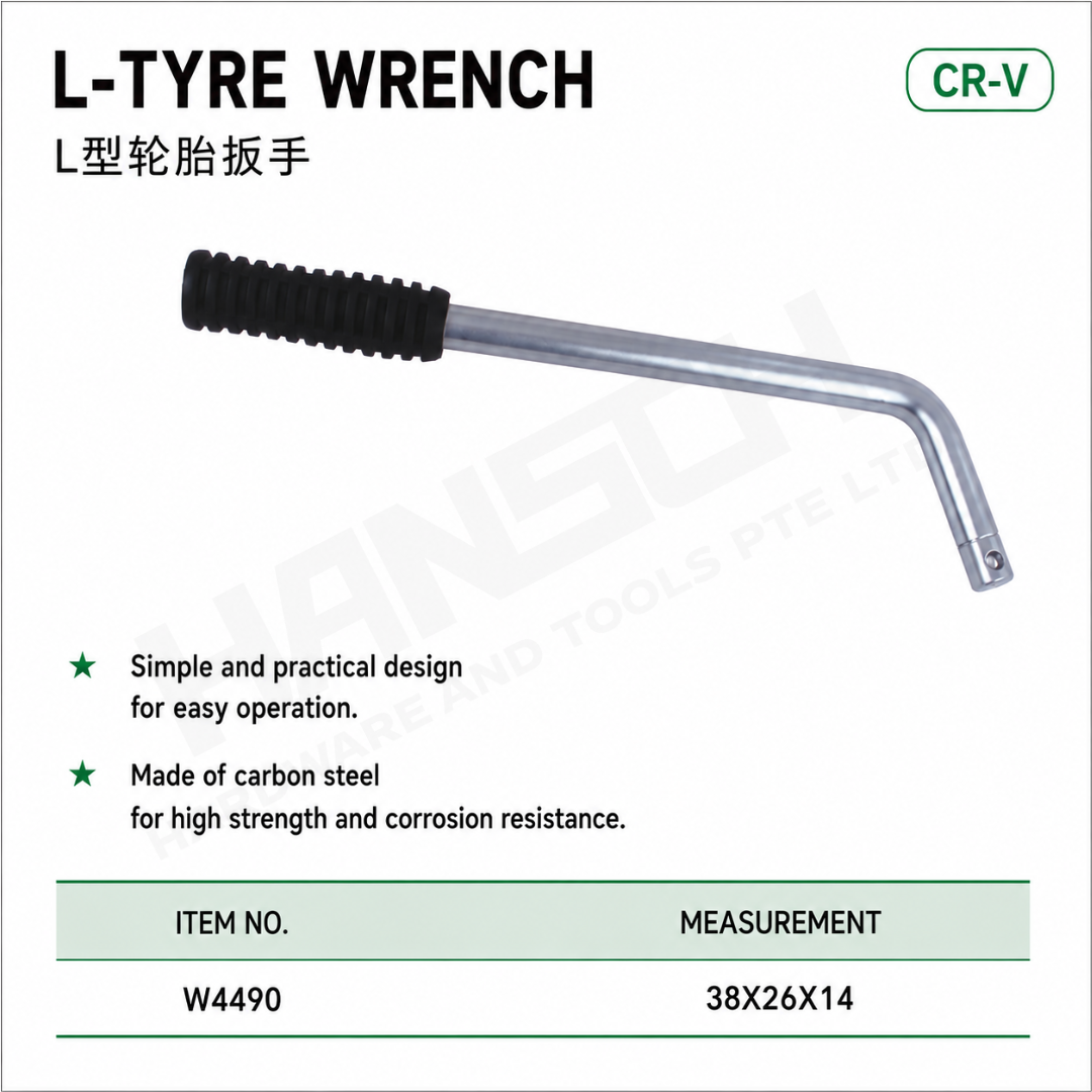 Wynn's L-TYRE Wrench W4490 Automotive Tools Repair L型轮胎扳手