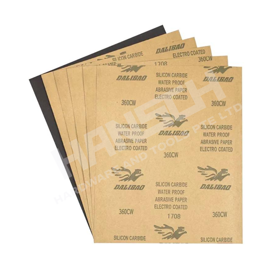 Industrial Waterproof Silicon Carbide Abrasive Paper Electro-Coated Wet & Dry Sandpaper Sheets 水砂纸 打磨抛光砂纸