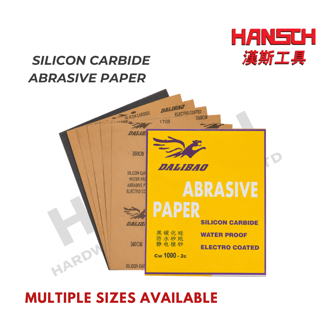 Industrial Waterproof Silicon Carbide Abrasive Paper Electro-Coated Wet & Dry Sandpaper Sheets 水砂纸 打磨抛光砂纸