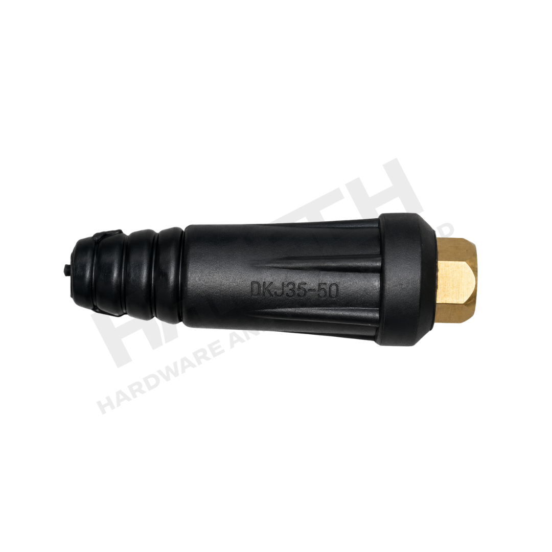 Welding male plug DKJ35-50 Black for Welding Machine (电焊机快速接头公插 黑色)